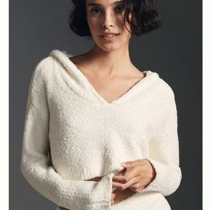 Anthropologie daily practice cozy cutout hoodie